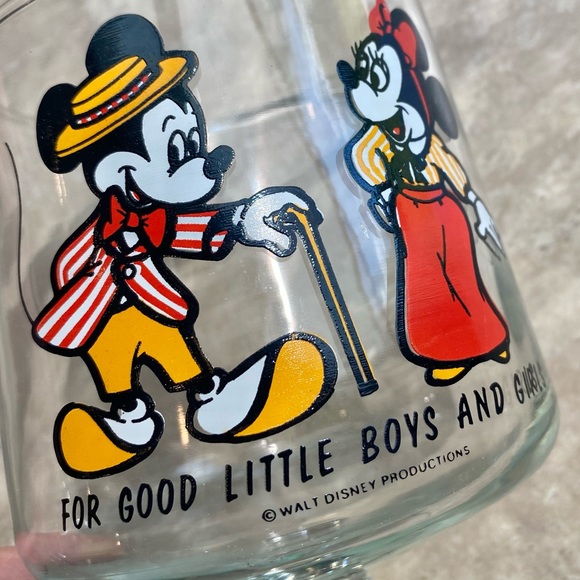 CLOSET CLOSING Vintage Disney Mickey & Minnie Goblet - Picture 3 of 4